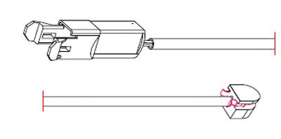CARRAB BRAKE PARTS 8110 -  Сигнализатор, износ тормозных колодок